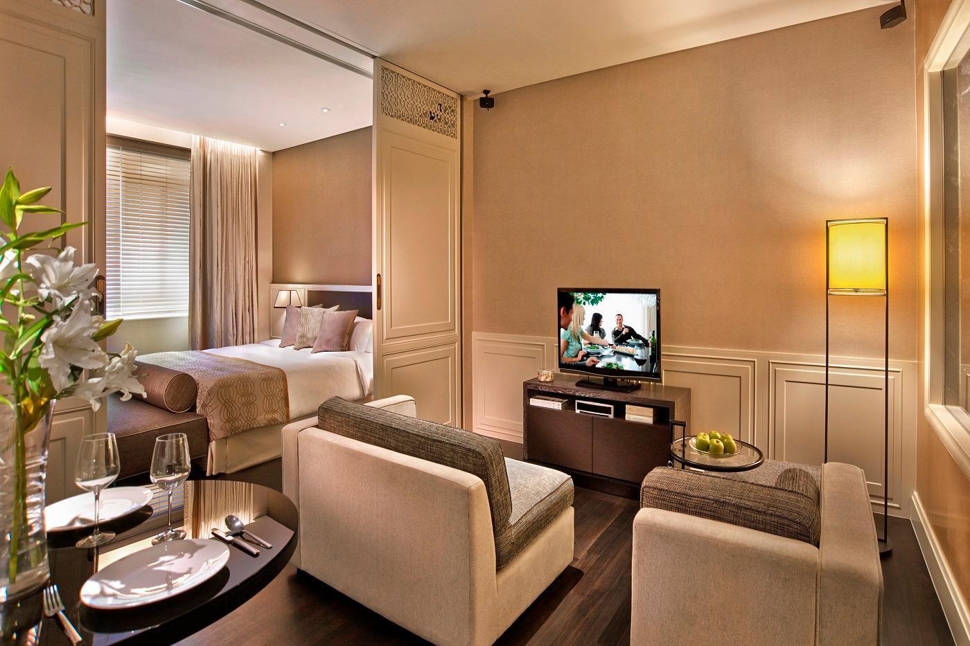 Ascott Raffles Place Singapur Exterior foto A suite at The Hari