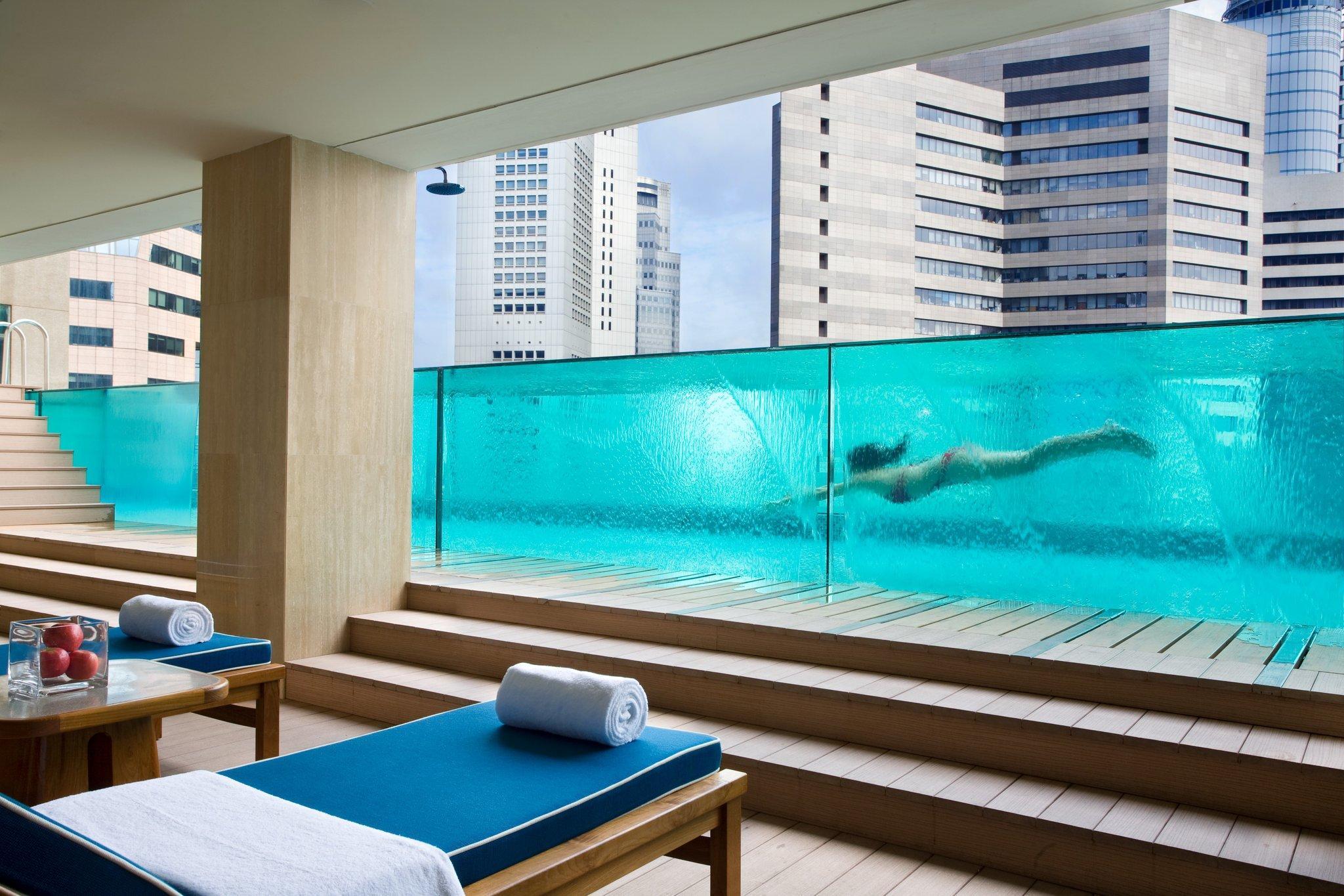 Ascott Raffles Place Singapur Facilidades foto The pool at the hotel