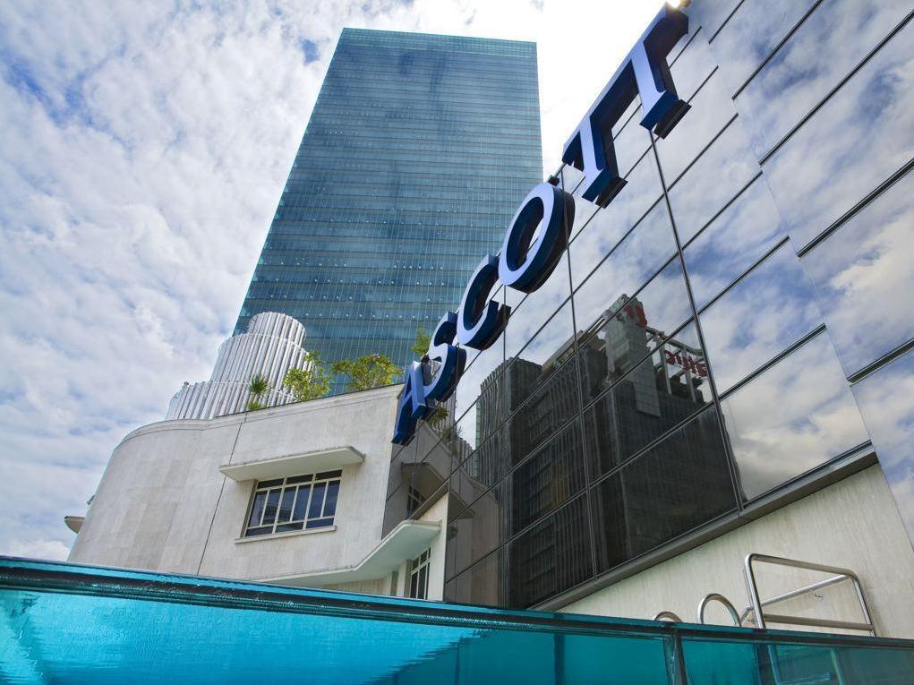 Ascott Raffles Place Singapur Exterior foto The building's facade