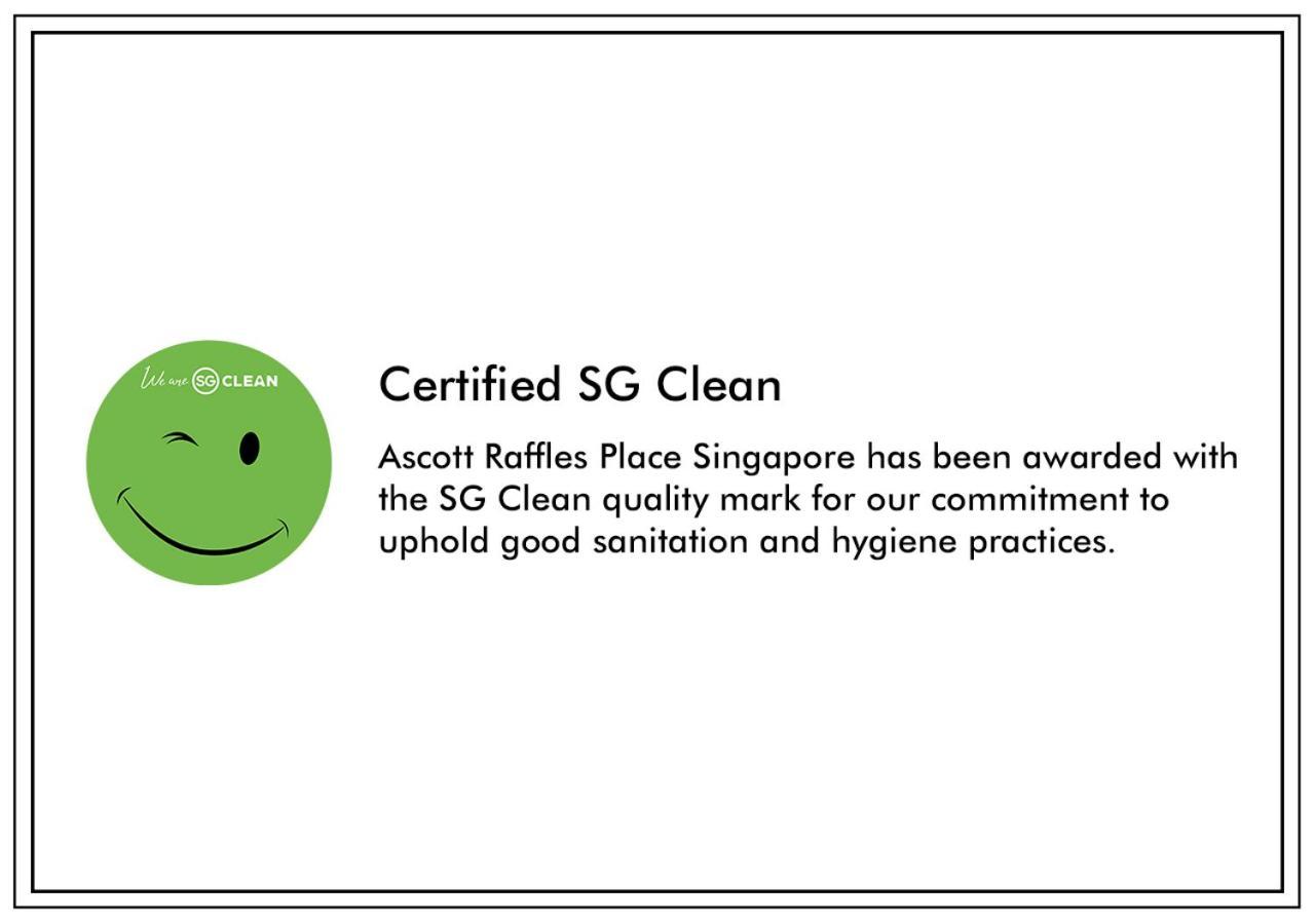 Ascott Raffles Place Singapur Exterior foto SG Clean certification